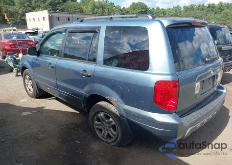 2005 Honda Pilot Ex из США, поврежденный, VIN 2HKYF18435H543559